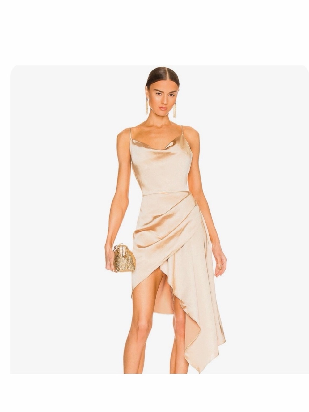 Elliatt Dress in Gold/champagne